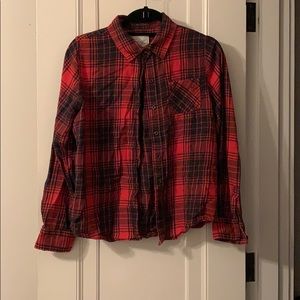 Cropped Red Flannel